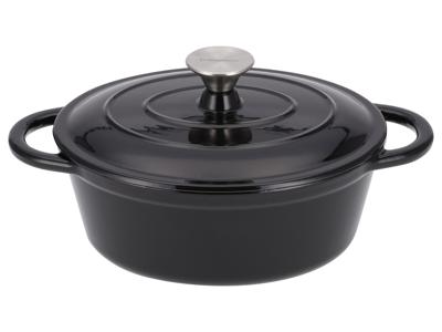 SILVERCREST Gietijzeren pan 25 cm 3 L (Zwart)