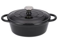 SILVERCREST Gietijzeren pan 25 cm 3 L (Zwart)