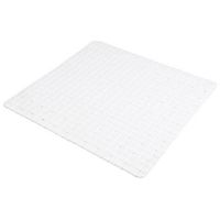Urban Living Badkamer/douche anti slip mat - rubber - voor op de vloer - parel wit - 55 x 55 cm   -