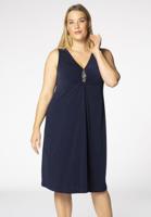 Yoek Jurk met stenen | Blauw | Maat 42/44 Yoek Jurk met stenen | Blauw | Maat 42/44