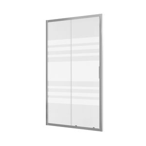 Douchedeur Allibert Laja 1 schuifdeur 126-131 x 200 cm Gelijnd Chroom