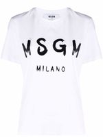 MSGM t-shirt à logo imprimé - Blanc - thumbnail