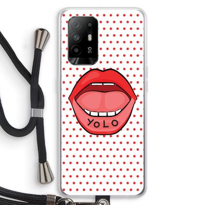 Yolo Denise: Oppo A95 5G Transparant Hoesje met koord