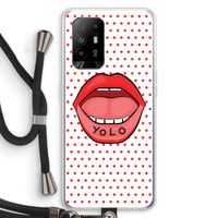 Yolo Denise: Oppo A95 5G Transparant Hoesje met koord