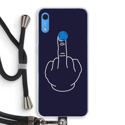 F**k U: Huawei Y6s Transparant Hoesje met koord