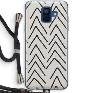 Marrakech Arrows: Samsung Galaxy A6 (2018) Transparant Hoesje met koord