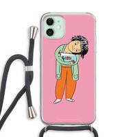 Visknuffel: iPhone 11 Transparant Hoesje met koord