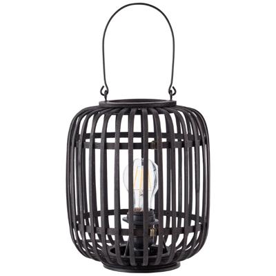 Brilliant Landelijke tafellampWoodrow zwart hout - 93062/76