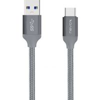 Nevox 1480 2m USB A USB C Grijs USB-kabel