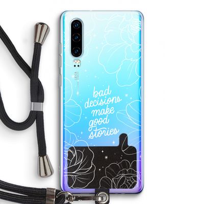Good stories: Huawei P30 Transparant Hoesje met koord