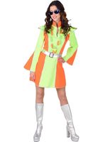 Disco fluor jurk Disco fluor jurk