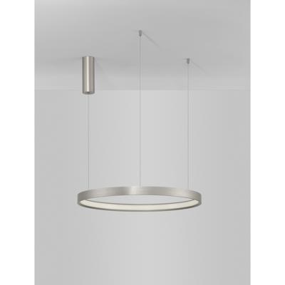 Lyora Ronde hanglampPerrine zilvergrijs Ø 60cm - 9345618