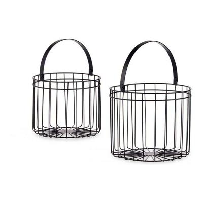 Basket spelset Gift Decor JY19149BK JY19149BK Zwart Metaal Cilindrisch