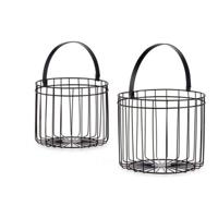 Basket spelset Gift Decor JY19149BK JY19149BK Zwart Metaal Cilindrisch