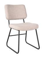 LABEL51 Eetkamerstoel 'Noah' Bouclé, kleur Naturel