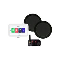 Aquasound N-Joy Connect n-joy connect badkamerradio - controller (ipx7) - wand lader - twist speakerset zwart - bluetooth versterker / 30 watt / 230v/12v emn30-tz