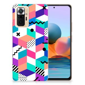 Xiaomi Redmi Note 10 Pro TPU Hoesje Blokken Kleurrijk