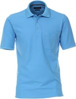 Casa Moda Sport Poloshirt Blauw Borstzak Regular Fit - thumbnail