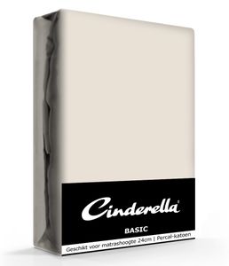 Cinderella Basic Hoeslaken Taupe-180 x 210 cm