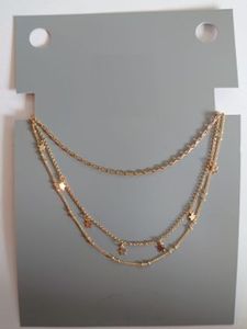 Jewels 3 Ketting met goudkleurig laagje (1 st)
