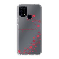 Kusjes: Samsung Galaxy M31 Transparant Hoesje Kusjes: Samsung Galaxy M31 Transparant Hoesje