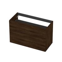 INK - Onderkast 2L A-sym Decor Tbv Grepen - 1000x450x650 Mm - Koper Eiken