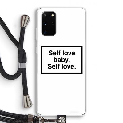 Self love: Samsung Galaxy S20 Plus Transparant Hoesje met koord