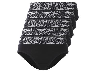 esmara 5 dames hipsters (Zwart, M (40/42))