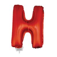 Rode opblaasbare letter ballon H 41 cm