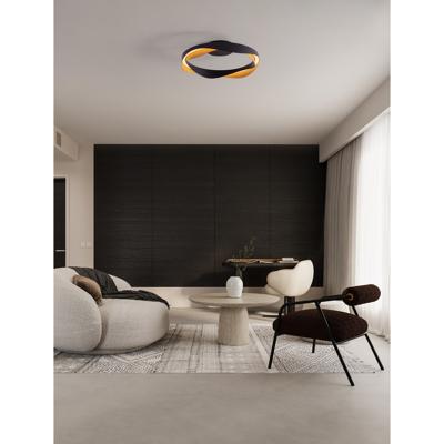 Lyora PlafondlampRadon Ø 45cm zwart met goud - 9186950