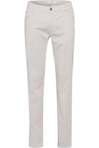 Brax Regular Fit Five-Pocket-Broek lichtgrijs, Effen