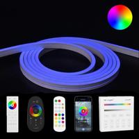 6 meter RGB neon led flex maxi recht - complete set neon verlichting