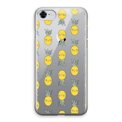 Ananas: iPhone 8 Transparant Hoesje