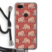 Mammoet: Pixel 3a Transparant Hoesje met koord