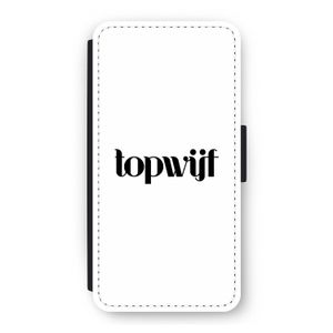 Topwijf Wit: iPhone 12 Flip Hoesje