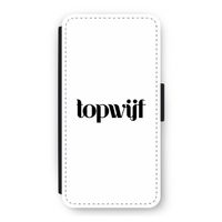 Topwijf Wit: iPhone 12 Flip Hoesje
