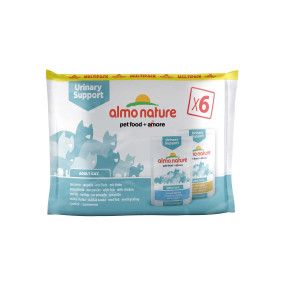 Almo Nature Urinary Help multipack met vis en kip natvoer kat (70 g) 2 x (6 x 70 g)