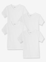 Set van 4 T-shirts wit - thumbnail