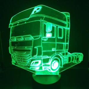 3D LED LAMP - VRACHTWAGEN SEMI 3 - Ontwerp-zelf.nl