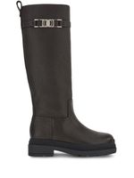 Ferragamo bottes à détail de chaine Vara - Noir