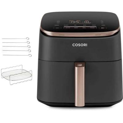 COSORI Olievrije Friteuse - Turbo Blaze Chef Edition - 6L Capaciteit - 6 Programma's - 1725W - Zwart