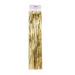 Gouden kerstboom versiering lametta haar 50 cm   -