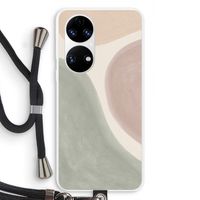 Geo #6: Huawei P50 Transparant Hoesje met koord Geo #6: Huawei P50 Transparant Hoesje met koord