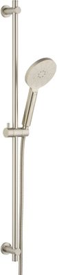 Ben Push doucheset 90cm geborsteld nickel