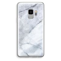 Witte marmer: Samsung Galaxy S9 Transparant Hoesje