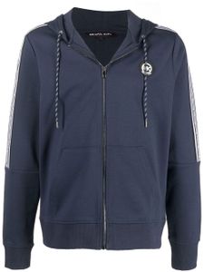 Michael Kors hoodie zippé à patch logo - Bleu