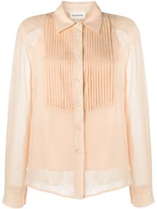 P.A.R.O.S.H. chemise à plastron plissé - Rose