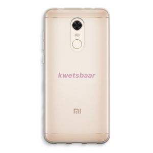kwetsbaar: Xiaomi Redmi 5 Transparant Hoesje
