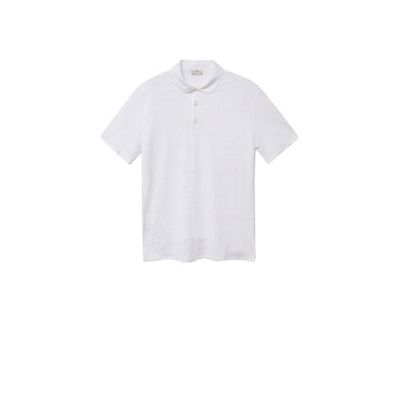 Mango Man regular fit polo wit Mango Man regular fit polo wit