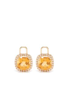 Kiki McDonough boucles d'oreilles en or 18ct ornées de citrine